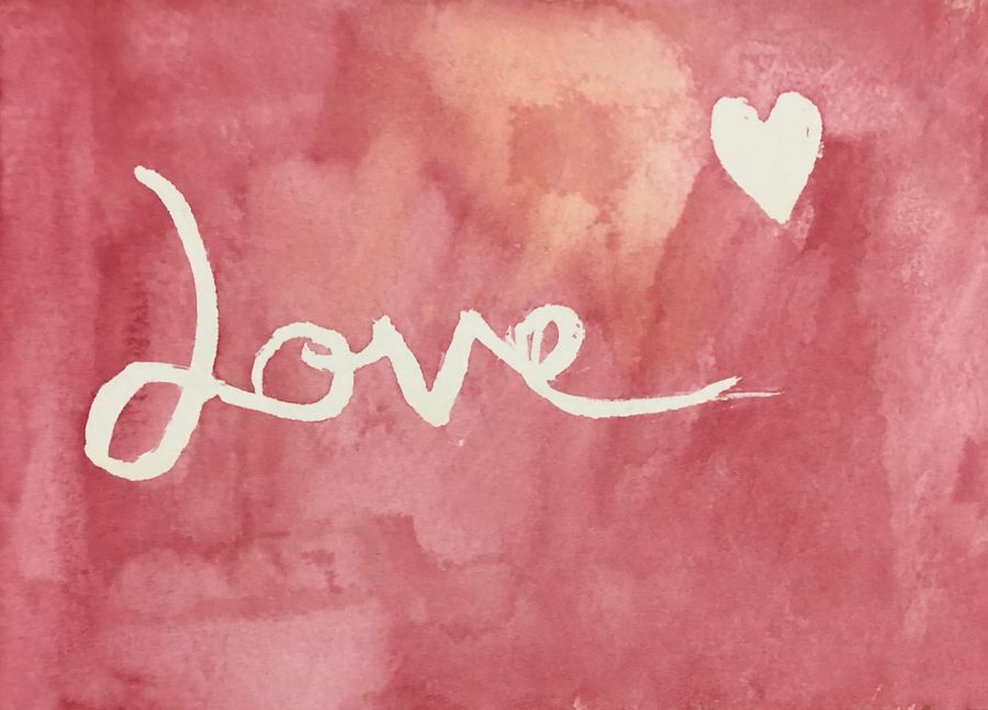 Art: Love Shines Through (cursive)